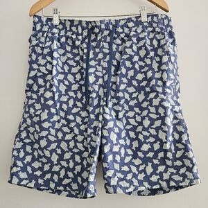 Lands' End Men's 9" Volley Hydroliner Swim Trunks Size M